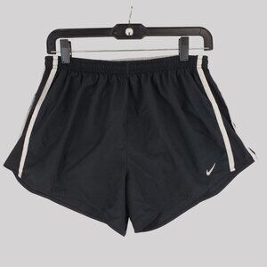 Nike Dri-Fit Womens Black Running Shorts Elastic Waistband Size L